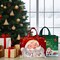 Wrapables Non-Woven Reusable Christmas Holidays Gift Bags with Handles for Gift Wrap, Parties, Favors and Treats (Set of 8), Happy Santa